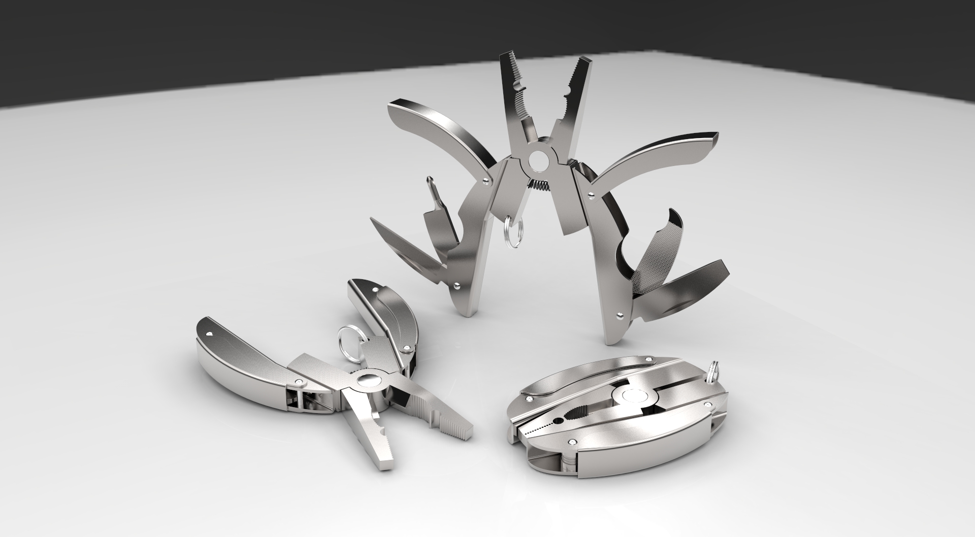 钥匙圈多功能工具